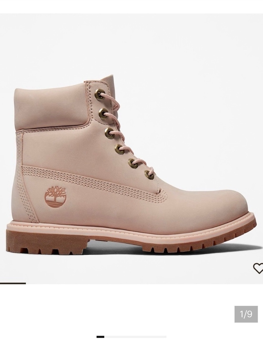 Timberland Women's Blush Leather Combat Boots